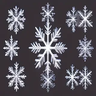 transparent background snowflake clipart