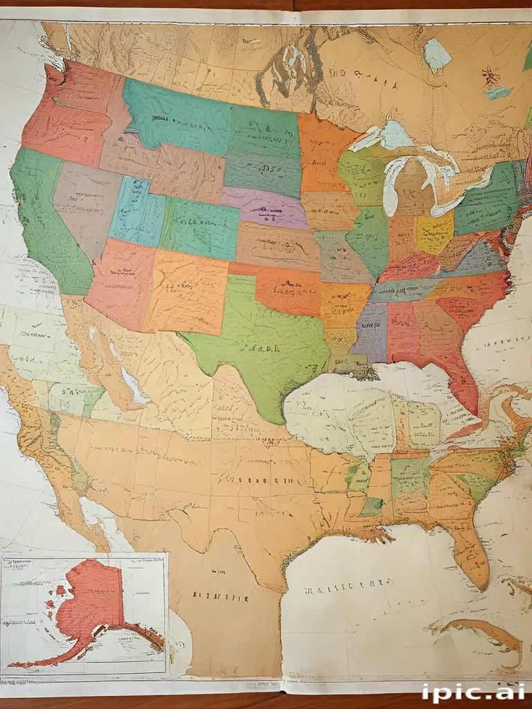 map of united states of america