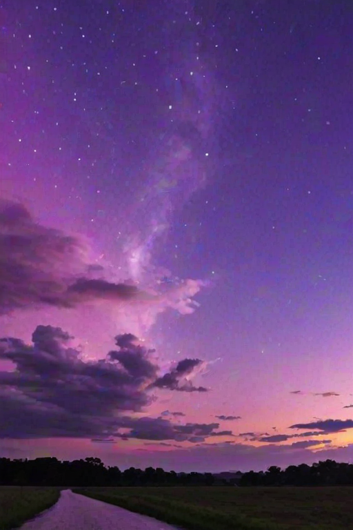 purple sky wallpaper