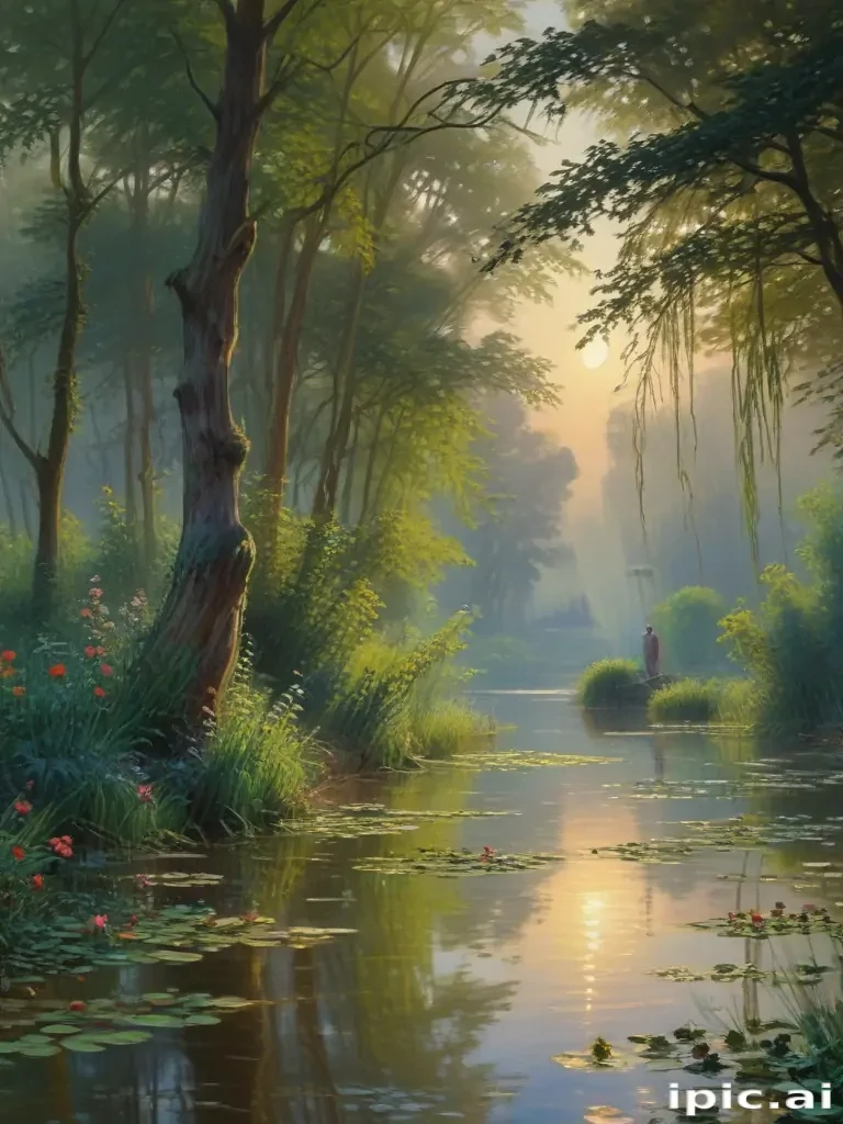 monet painting wallpaper