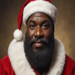 image of black santa