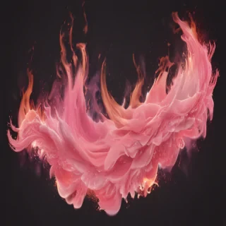 pink flames png