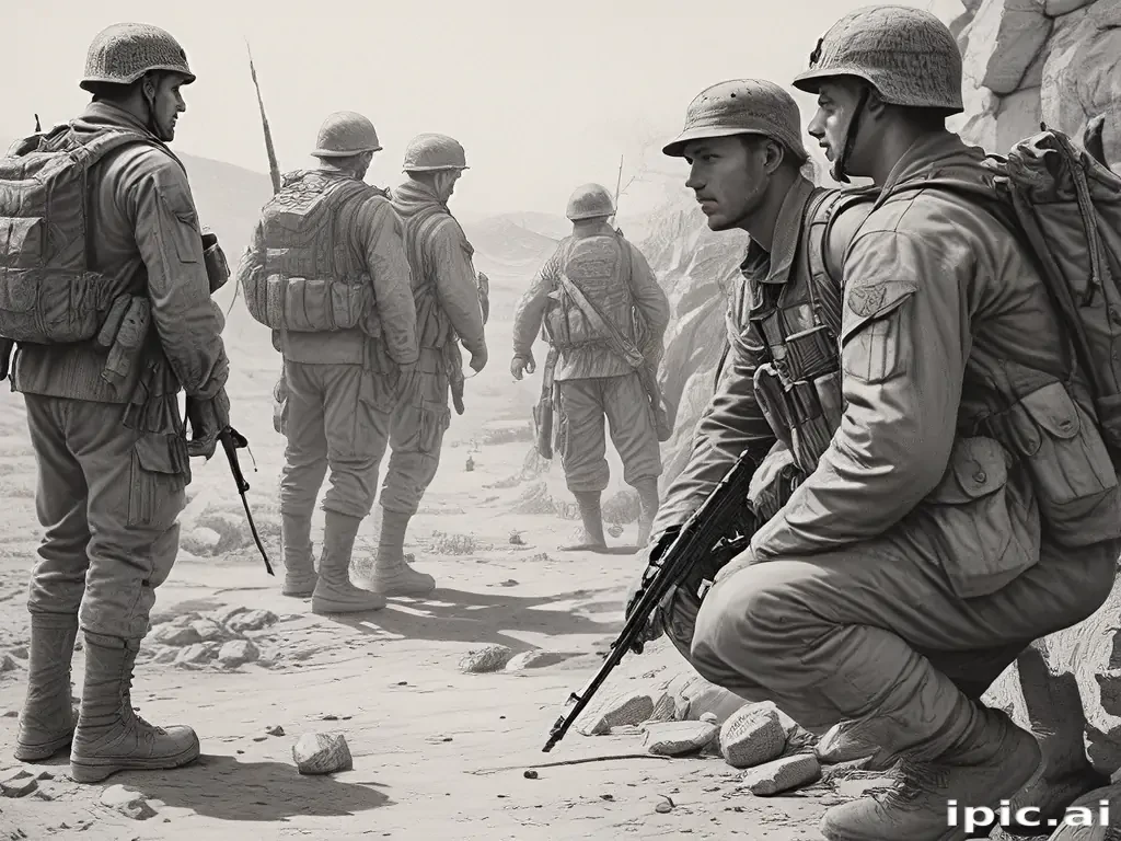 soldiers drawing