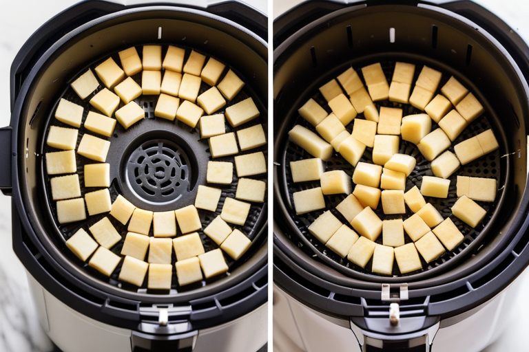 potato cubes in air fryer