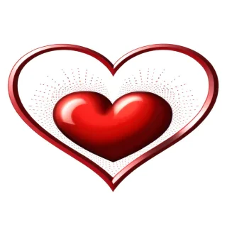 outline heart png