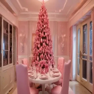 pink christmas pictures