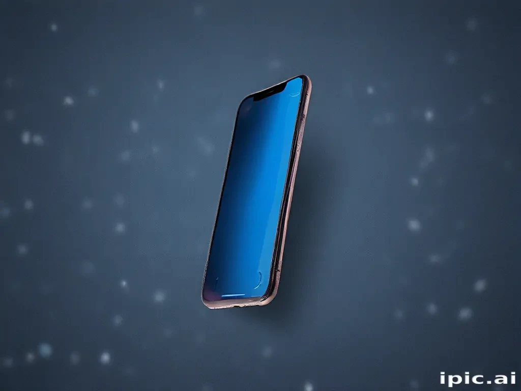 blue background iphone