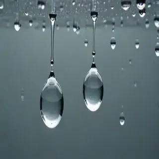 water droplets transparent