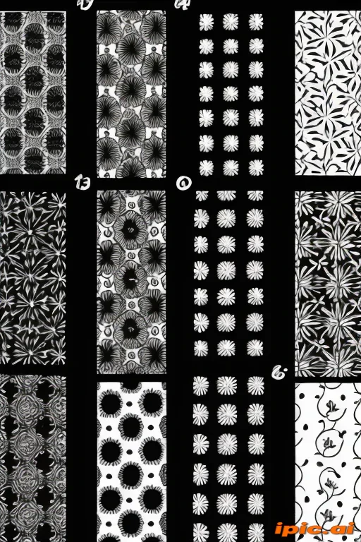 black and white patterns