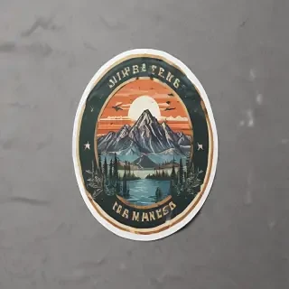 sticker mockup