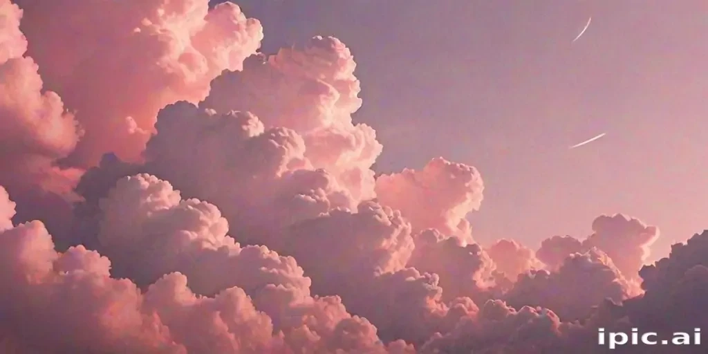 aesthetic pink clouds