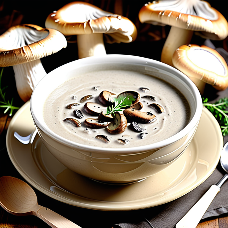 roasted cream of mushroom soup