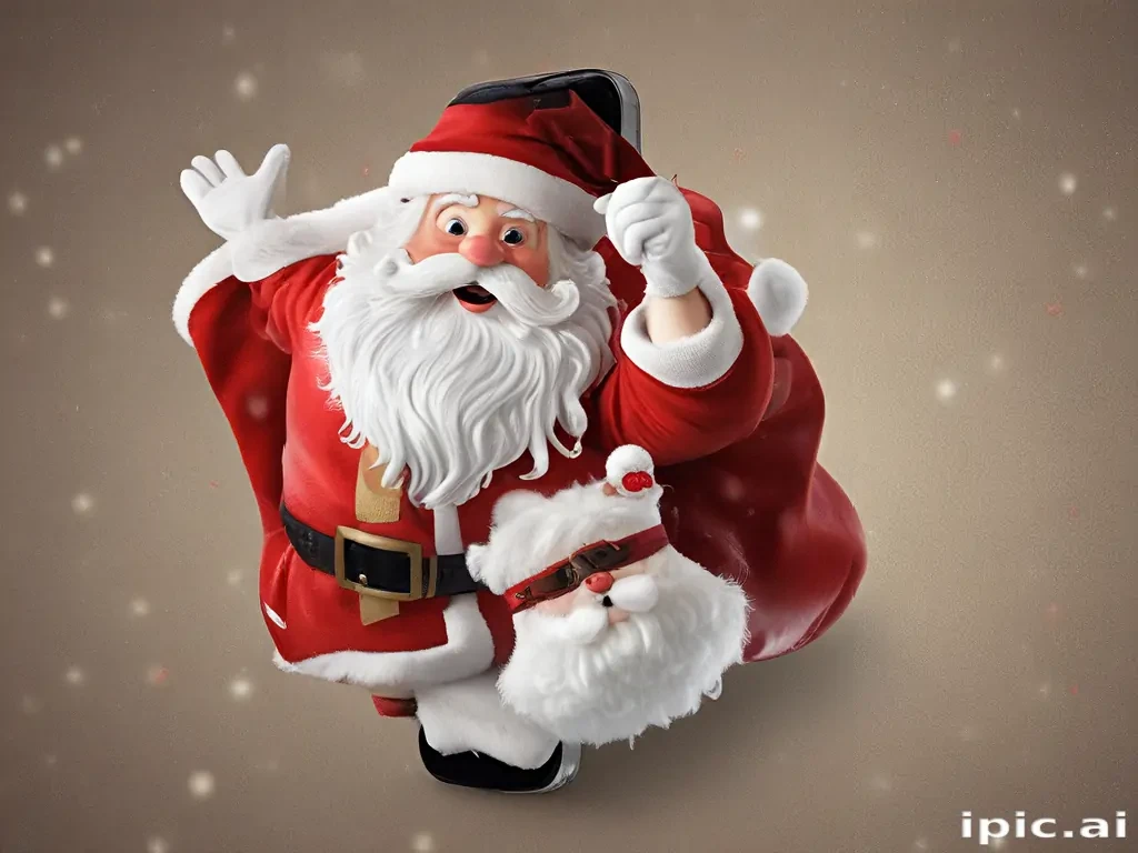 santa claus iphone wallpaper