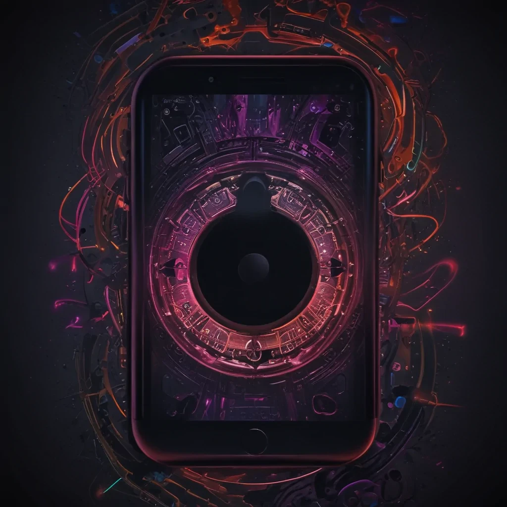 lock screen neon wallpaper iphone