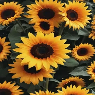 aesthetic sunflower background