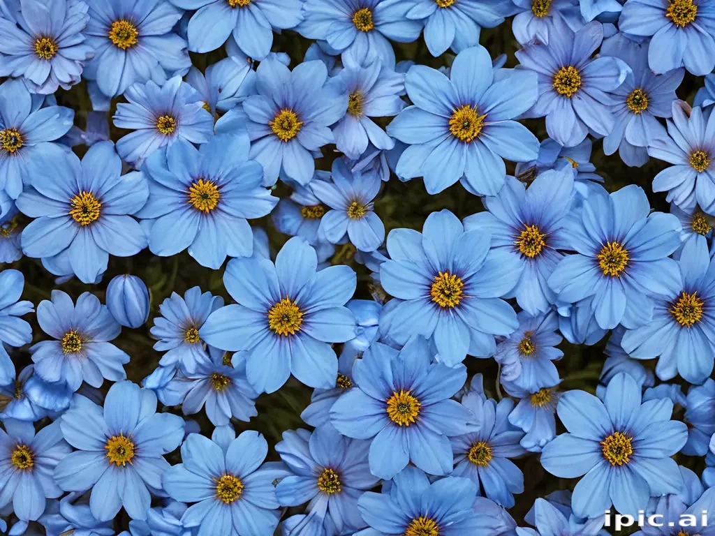 blue flowers background