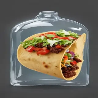 transparent taco