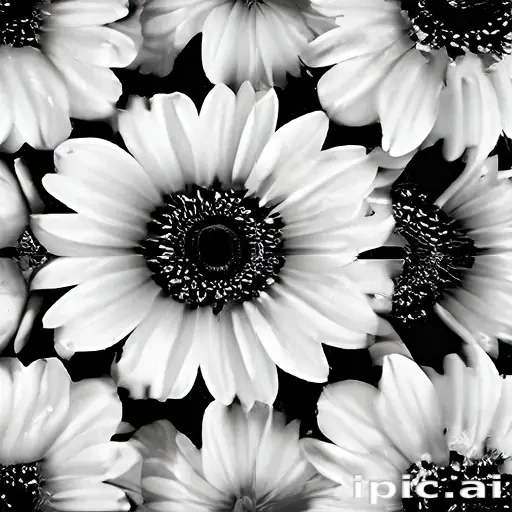 flower images black and white
