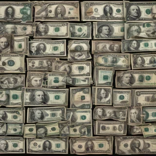 money with transparent background