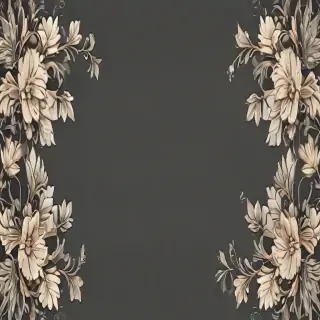 transparent floral border