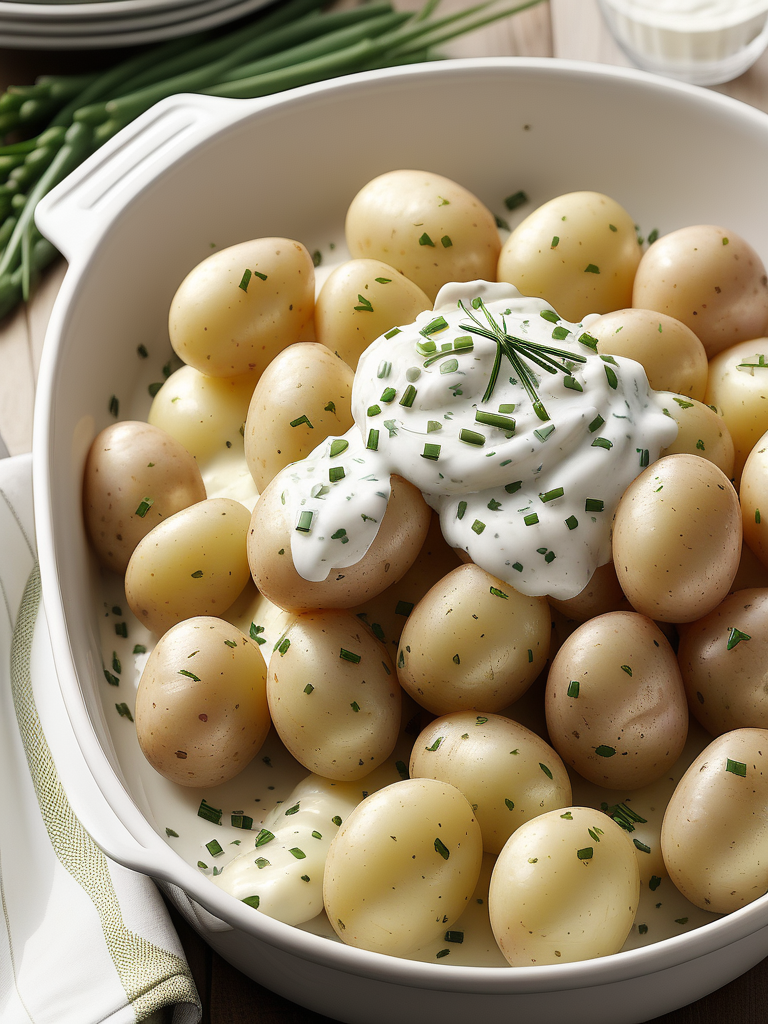 sour cream and chive potatoes