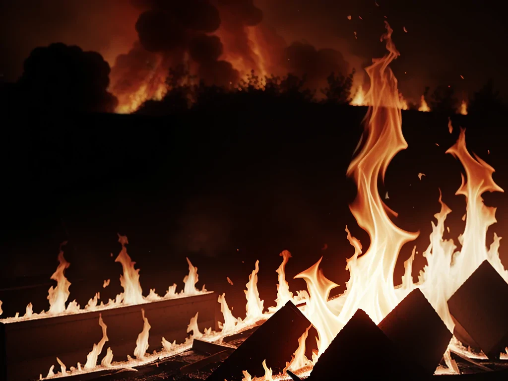 background on fire
