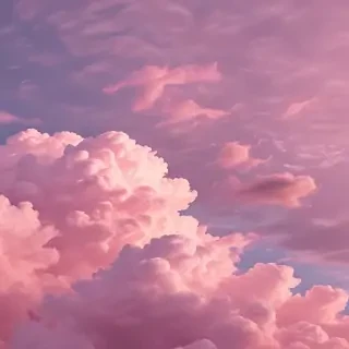 aesthetic pink clouds