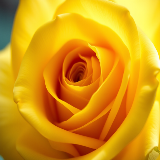 Generate a high-resolution image of a yellow rose close-up with soft lighting, shallow depth of field, aperture set to f/2.8, ISO 100, viewed from a slightly elevated angle, using a DSLR camera with a macro lens.