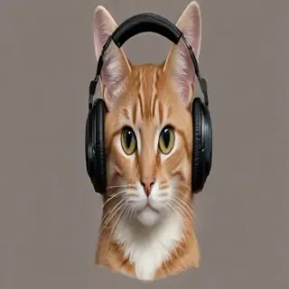 cat headphones png