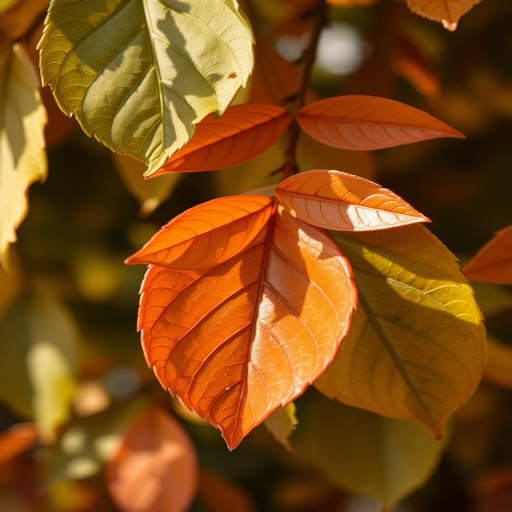 leaves transparent