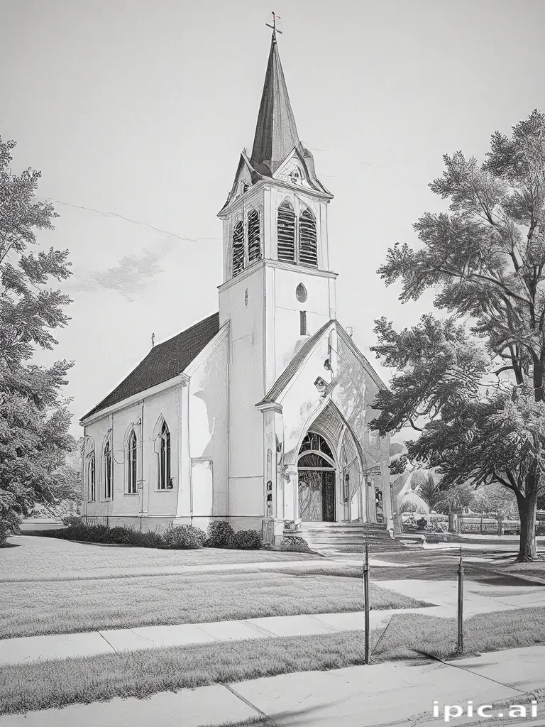 church drawing