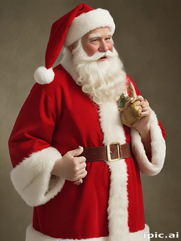 images of vintage santa