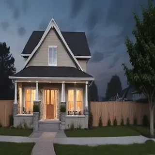 background of a house