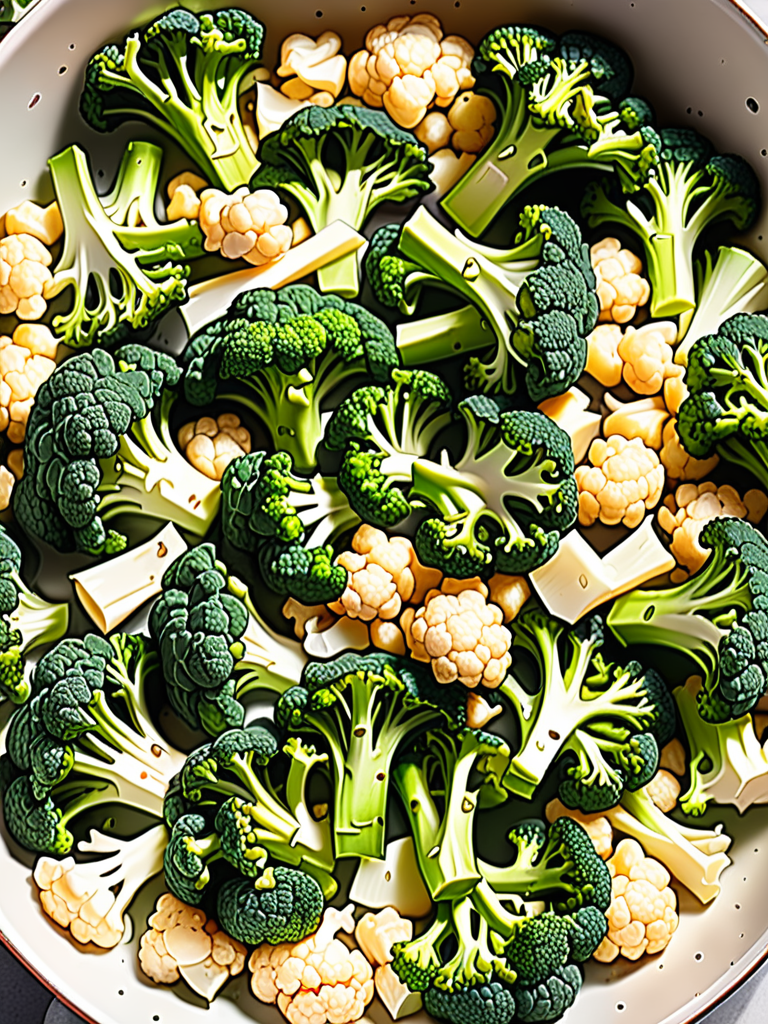 air fry broccoli and cauliflower