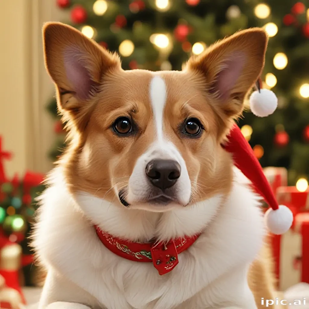 christmas dog wallpaper