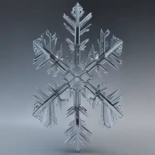 transparent snowflakes