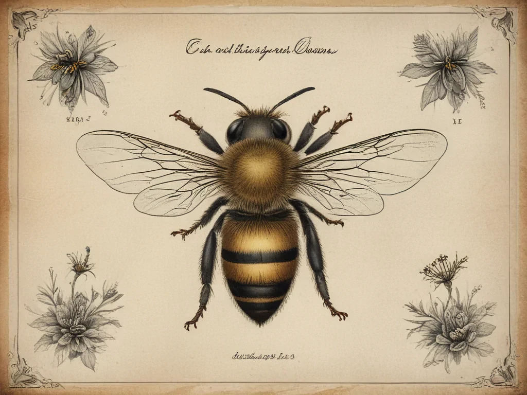 free vintage bee printables