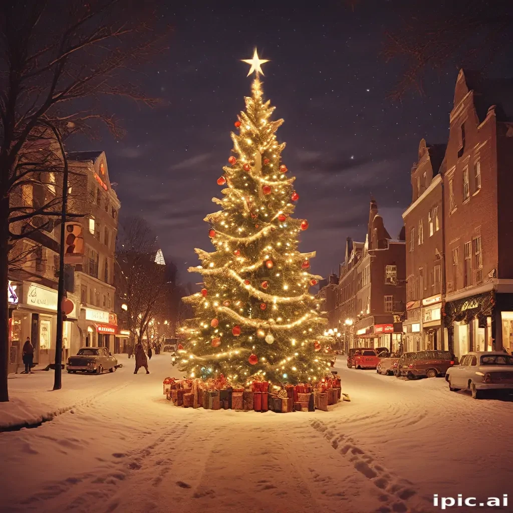 retro christmas image