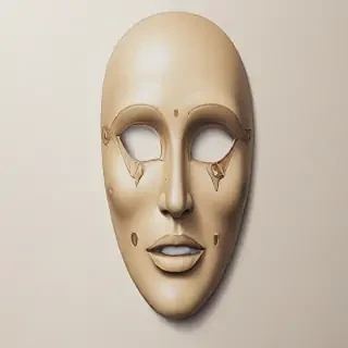 drawing of a mask