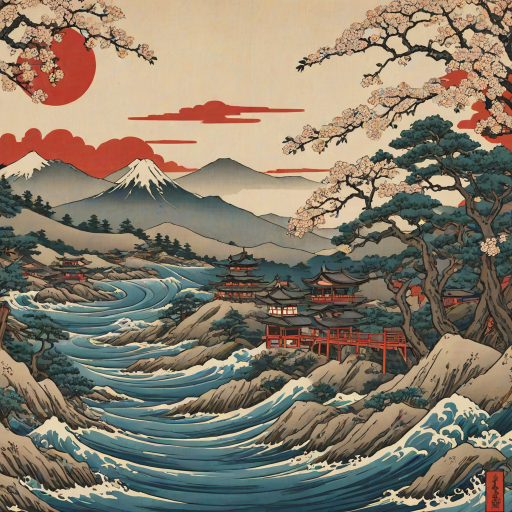 ukiyo e wallpaper