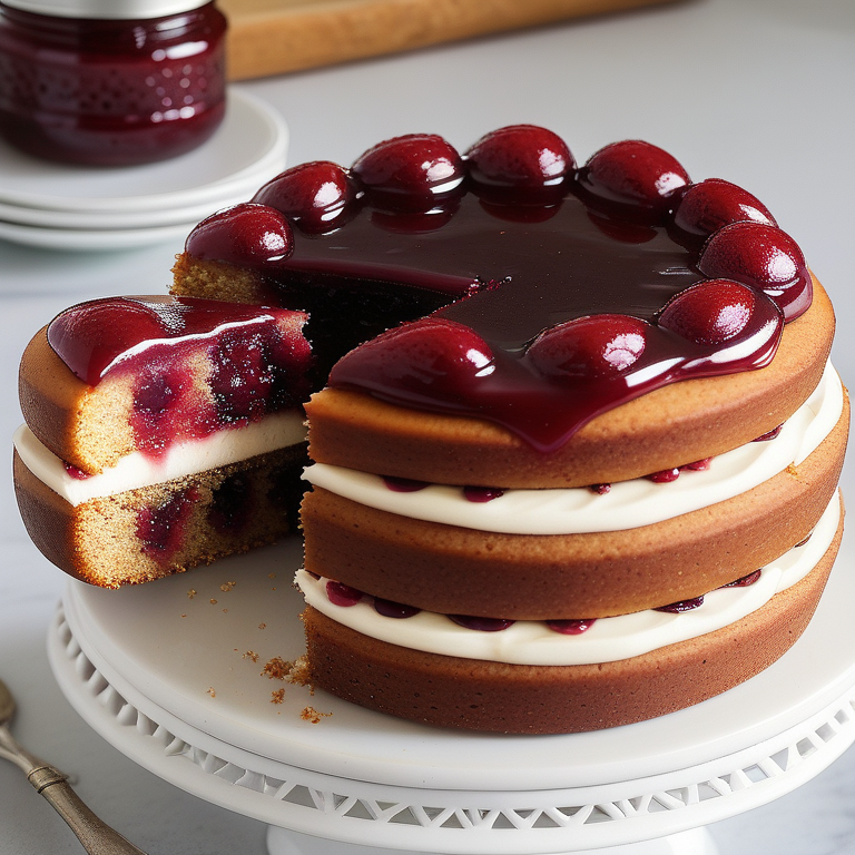 recipe for a jam cake