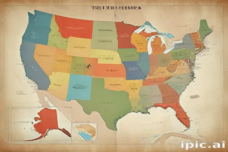 united states of america map