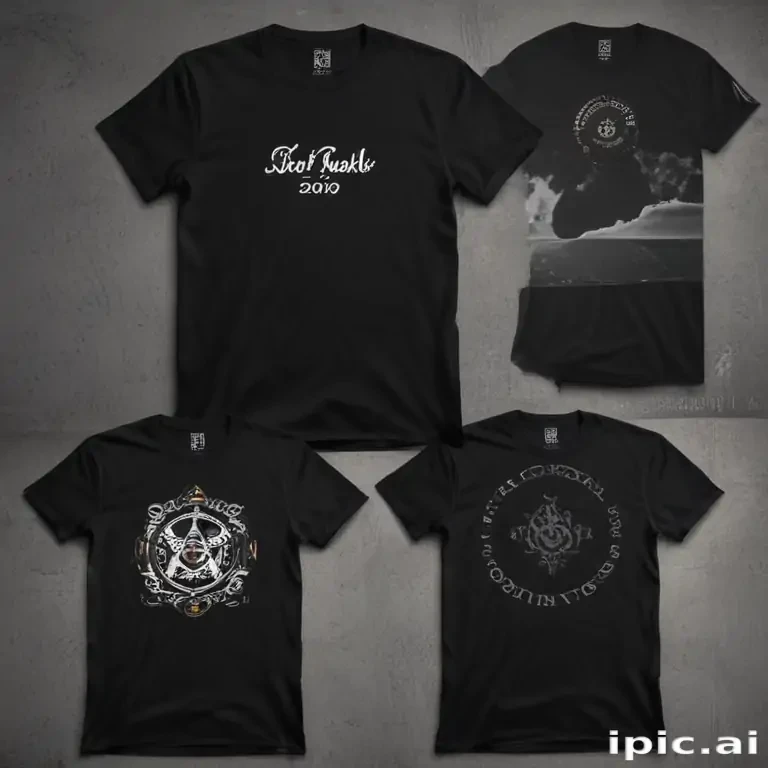 black t shirt mockup