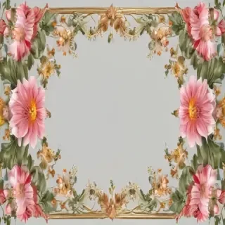 flower transparent border