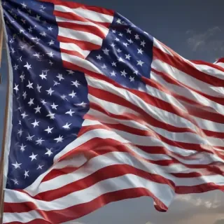 american flag waving png