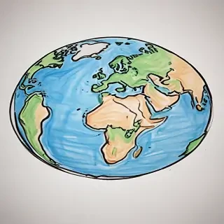earth cartoon drawing