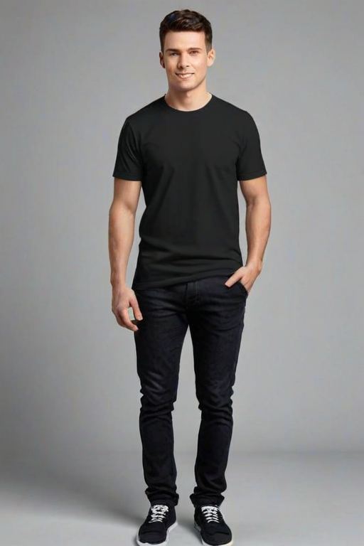 black tee shirt mockup