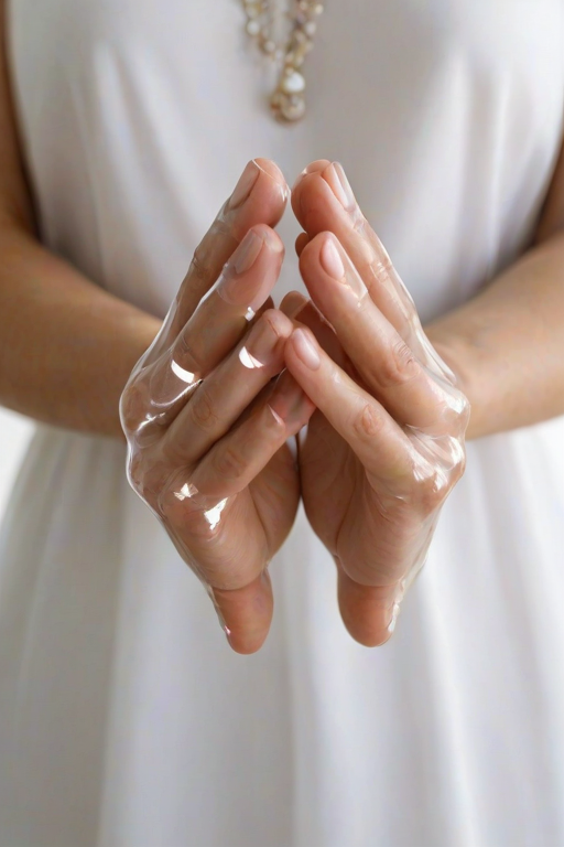 transparent prayer hands