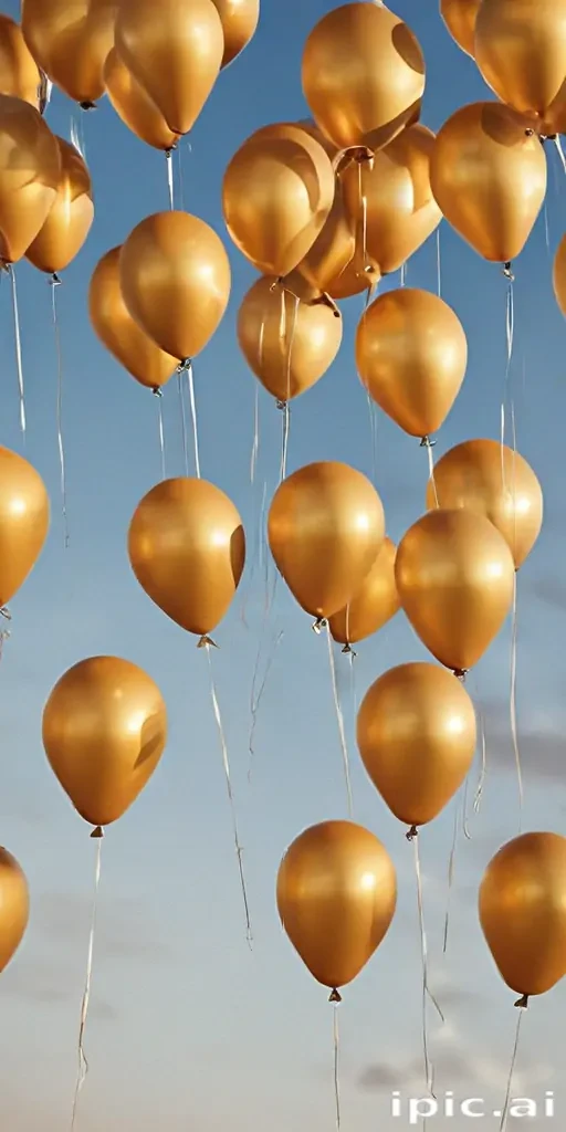 golden balloons