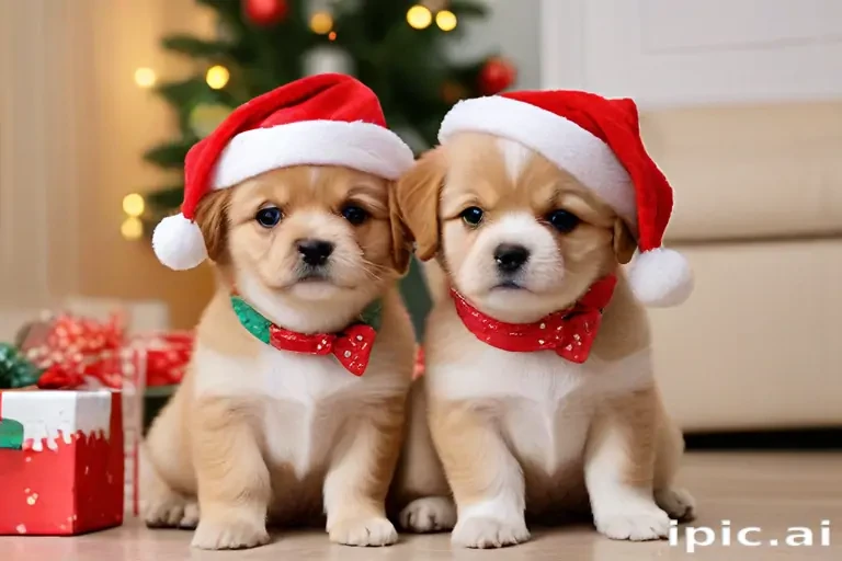 cute christmas dogs